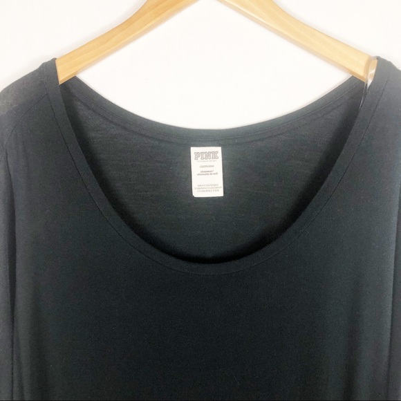 PINK by Victoria Secret Sleepwear Top | Black | Size Large - Picture 3 of 7